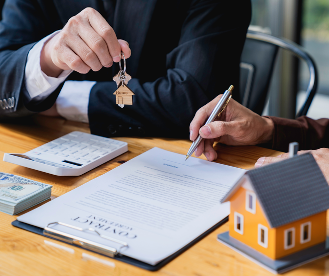 une agence immobiliere